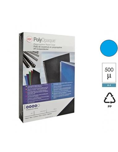 PORTADA POLIPROPILENO GBC A4 500 MCS AZUL
