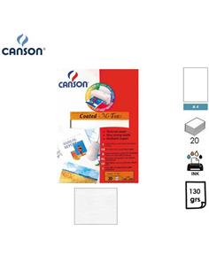 PAPEL CANSON CANVAS TEXTURED A4 130GR 20H BLANCO
