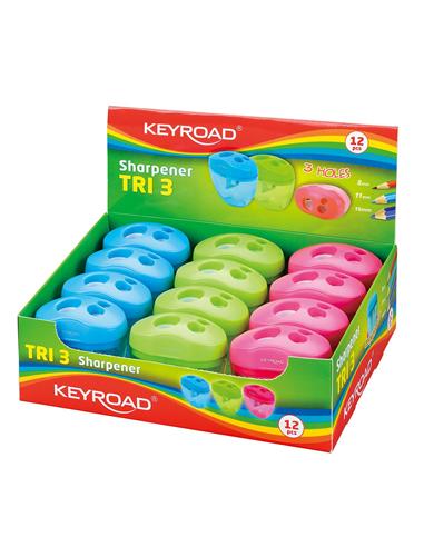 AFILADOR AF1431 CON DEPOSITO TRIPLE COLORES