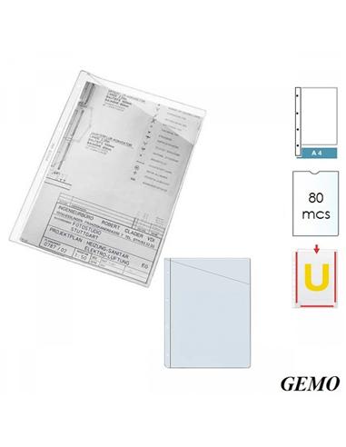 FUNDA PLANOS CON CORTE GEMO A4 4 TALADROS
