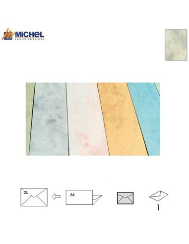 SOBRE MICHEL MARMOLEADO 110x220mm 90GR GRIS
