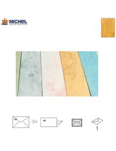 SOBRE MICHEL MARMOLEADO 110x220mm 90GR AMARILLO