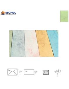 SOBRE MICHEL MARMOLEADO 110x220mm 90GR VERDE