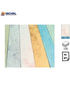 PAPEL MICHEL MARMOLEADO A4 90GR 100H ROSA