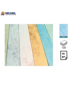 PAPEL MICHEL MARMOLEADO A4 90GR 100H AZUL
