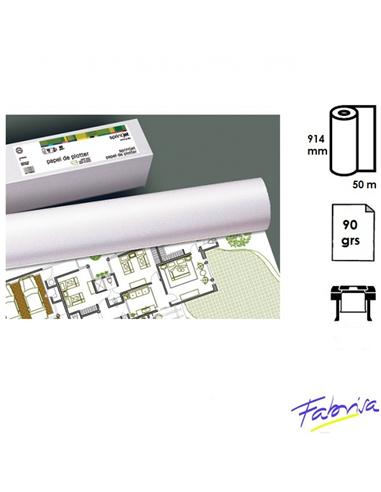 ROLLO PLOTTER MONOCOLOR A0 914mmx50m 90GR