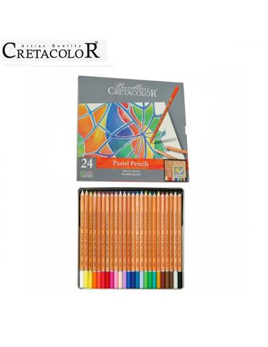 LAPIZ CRETACOLOR 24 COLORES FINE ART PASTEL
