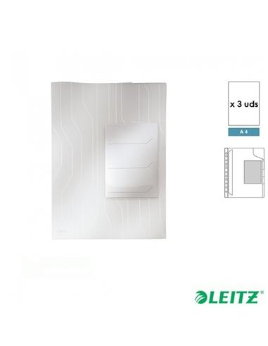 FUNDA LEITZ A4 3 SEPARADORES MULTITALADRO 3uds