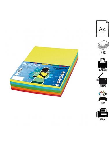 PAPEL MULTIFUNCION A4 80GR 100H 5 COLORES