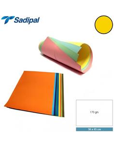 CARTULINA SADIPAL 50x65 cm 170g AMARILLO ORO