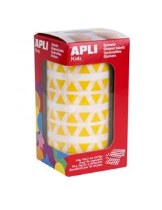 GOMETS ADHESIVO APLI TRIANGULO 10,5mm AMARILLO