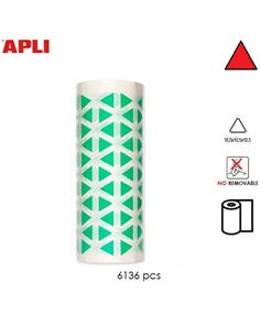 GOMETS ADHESIVO APLI TRIANGULO 10,5mm ROJO