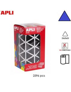 GOMETS ADHESIVO APLI TRIANGULO 20mm AZUL