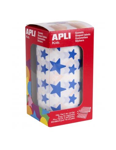GOMETS ADHESIVO APLI ESTRELLA 12,5-19,5mm AZUL