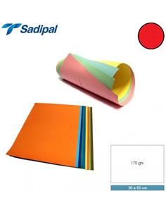 CARTULINA SADIPAL 50x65 cm 170g ROJO