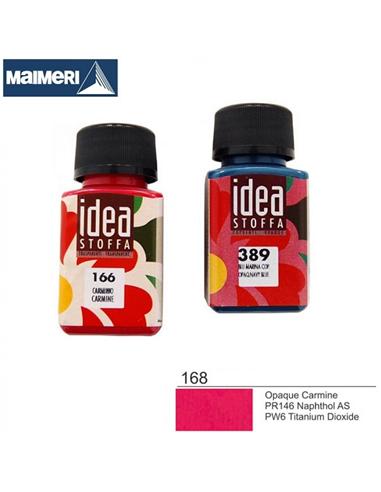 PINTURA TEXTIL IDEA 168 60ml CARMIN OPACO