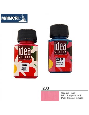 PINTURA TEXTIL IDEA 203 60ml ROSA OPACO
