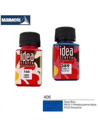 PINTURA TEXTIL IDEA 406 60ml AZUL OSCURO
