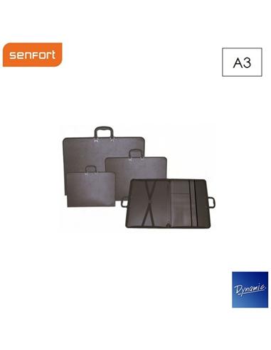 CARPETA DIBUJO SENFORT A3 32x45cm ASA NEGRO