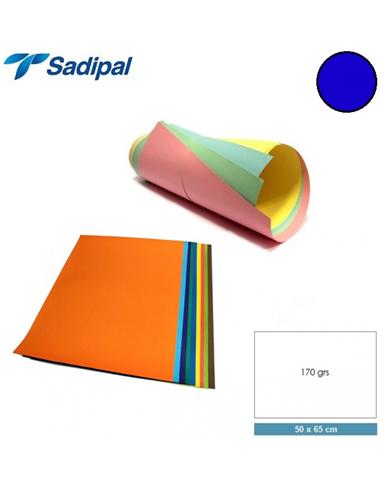 CARTULINA SADIPAL 50x65 cm 170g AZUL MARINO