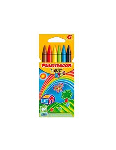 CERA PLASTIDECOR KIDS 6 COLORES