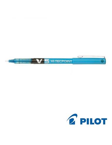 BOLIGRAFO PILOT V-5 0.5mm AZUL CLARO