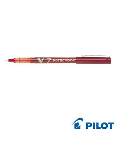 BOLIGRAFO PILOT V-7 0.7mm ROJO