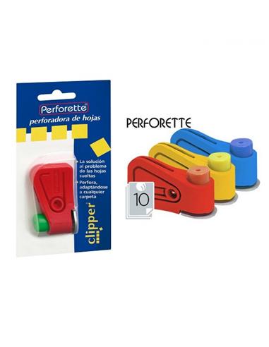TALADRADORA CLIPPER PERFORETTE 1 TALADRO COLORES