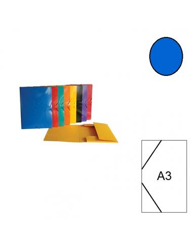 CARPETA CARTON GOMILLA SENFORT 2602 A3 AZUL