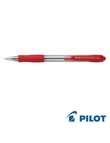 BOLIGRAFO PILOT BPGP SUPER GRIP 1.0mm ROJO