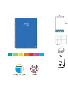 LIBRETA ESPIRAL PACSA INSTITUT TF CUADRO 4mm 80H