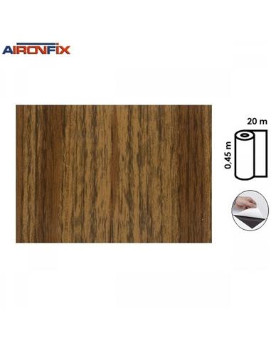 PLASTICO ADHESIVO AIRONFIX 0,45x20m MADERA MONGOY