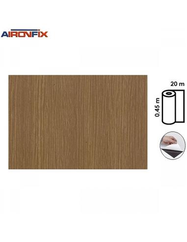 PLASTICO ADHESIVO AIRONFIX 0,45x20m MADERA NOGAL