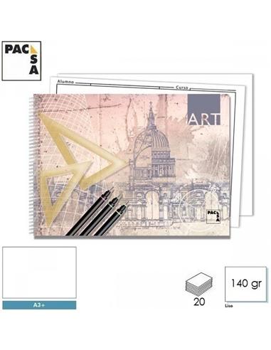 BLOC DIBUJO PACSA A3+ 140gr SIN RECUADRO 20H