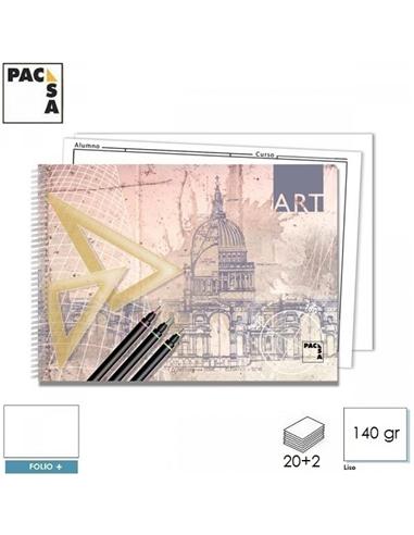 BLOC DIBUJO PACSA TF+ 140gr SIN RECUADRO 20+2H