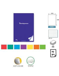 LIBRETA GRAPADA PACSA TF CUADRO 4mm 48H 90GR