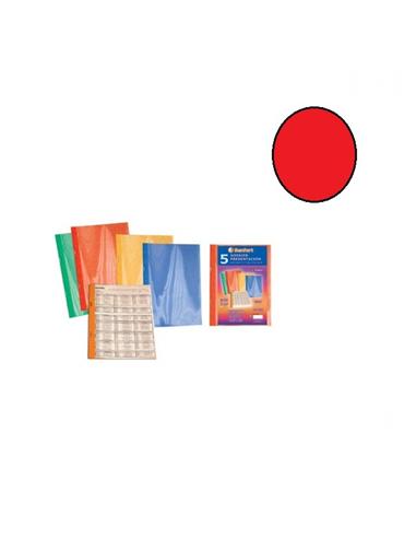 DOSSIER SENFORT 2652P TAPA TRANSPARENTE A4 ROJO