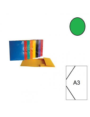 CARPETA CARTON GOMILLA SENFORT 2602 A3 VERDE