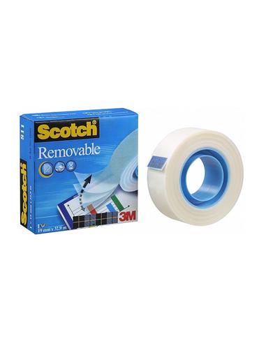 CINTA ADHESIVA 3M SCOTCH REMOVIBLE 33m x 19mm