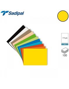 CARTULINA SADIPAL A4 170g 100H AMARILLO ORO