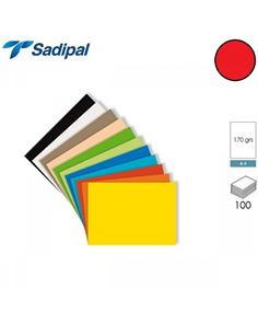 CARTULINA SADIPAL A4 170g 100H ROJO