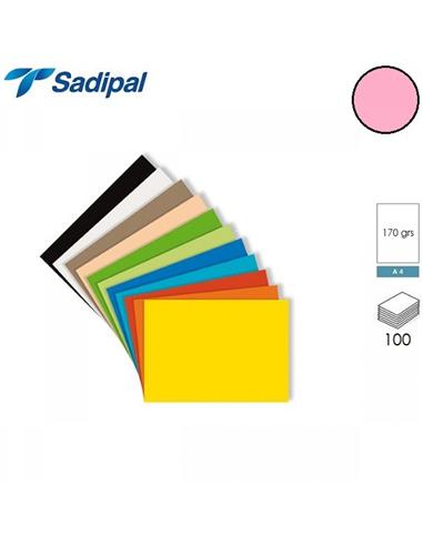 CARTULINA SADIPAL A4 170g 100H ROSA