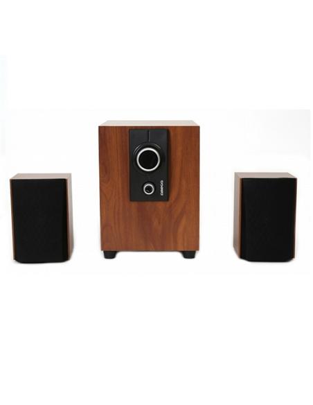 ALTAVOCES + SUBWOOFER OMEGA 2.1 USB MADERA OG24WBR