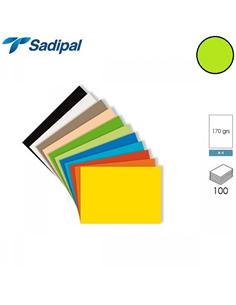 CARTULINA SADIPAL A4 170g 100H VERDE LIMA
