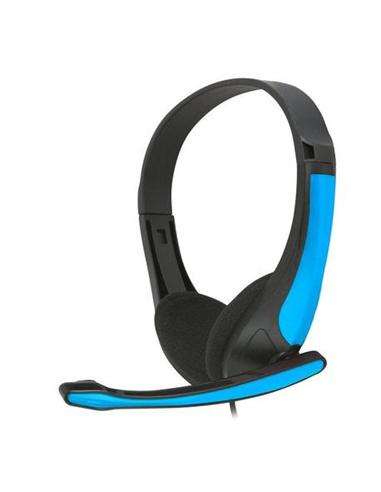 AURICULAR + MICRO OMEGA FS 3.5 MM AZUL/NEGRO