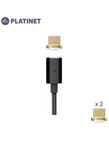 CABLE PLATINET MICRO USB A USB 1.2m NEGRO PUCMPM1B