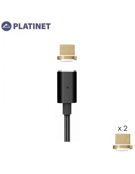 CABLE PLATINET MICRO USB A USB 1.2m NEGRO PUCMPM1B