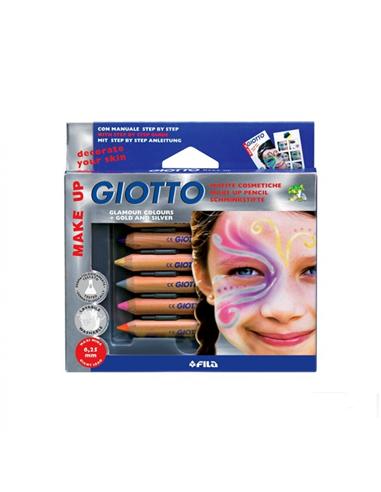 MAQUILLAJE GIOTTO LAPICES SET 6 COLORES GLAMOUR