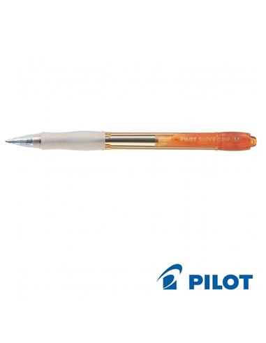 BOLIGRAFO PILOT BPGP SUPER GRIP NEON 1.0mm NARANJA
