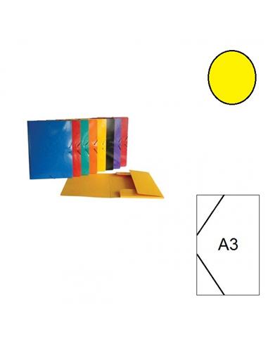 CARPETA CARTON GOMILLA SENFORT 2602 A3 AMARILLO